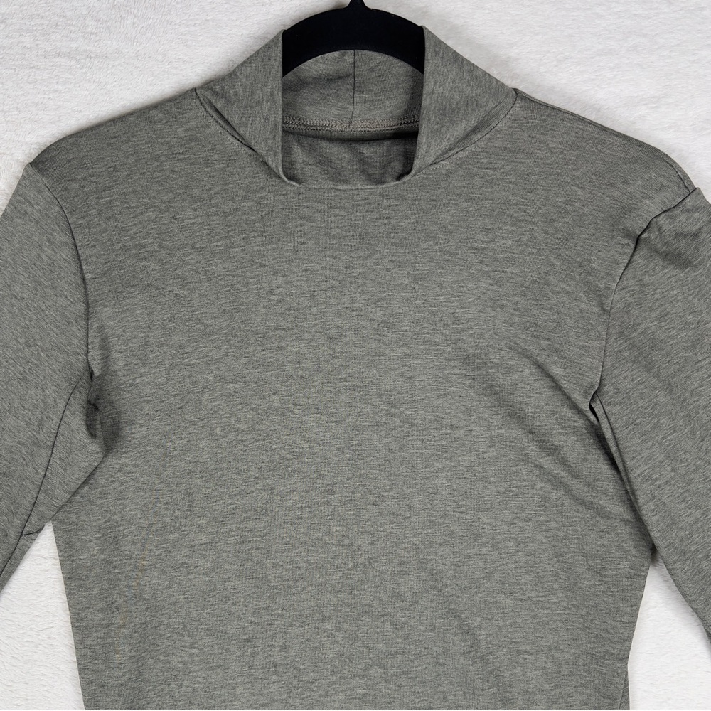 Arc'teryx Lumin Mock Neck Top Women’s XS Long Sleeve Shirt Heather Gray Gorpcore - Picture 2 of 13